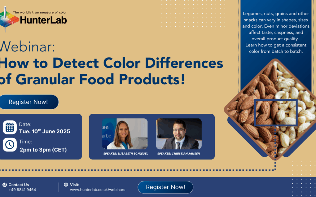 Webinar – Controllo del colore degli alimenti granulari
